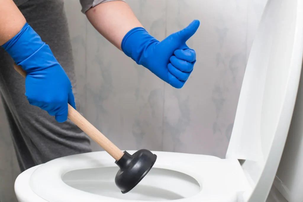 A plumber performing Toilets Service In Topeka, Lawrence, KS